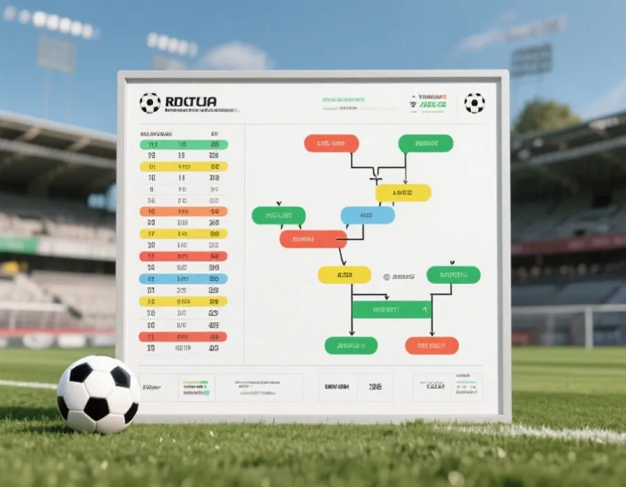 世界杯积分榜与淘汰赛赛程示意图